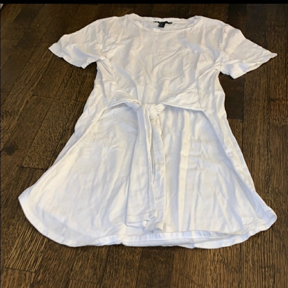 Front tie T-shirt Dress